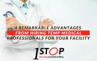 A temp medical professional from an Arizona staffing agency