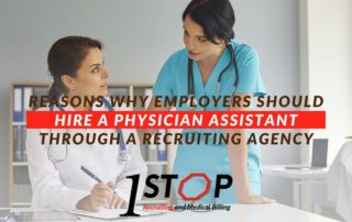 A qualified physician assistant sourced from a staffing company in Arizona